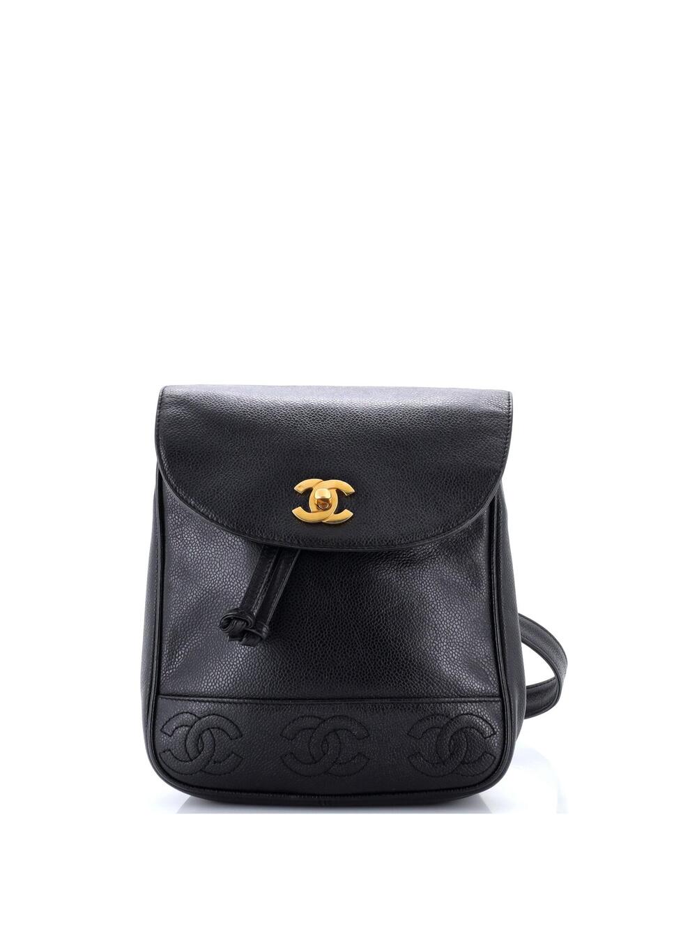 Chanel Vintage Backpack Caviar Small #371223C29B